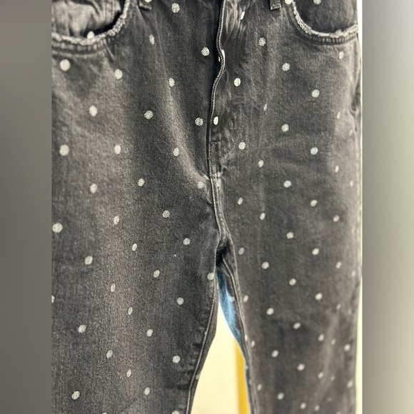 Current Elliot polka dot denim jeans size 27 THE VINTAGE CROP SLIM - Picture 13 of 13
